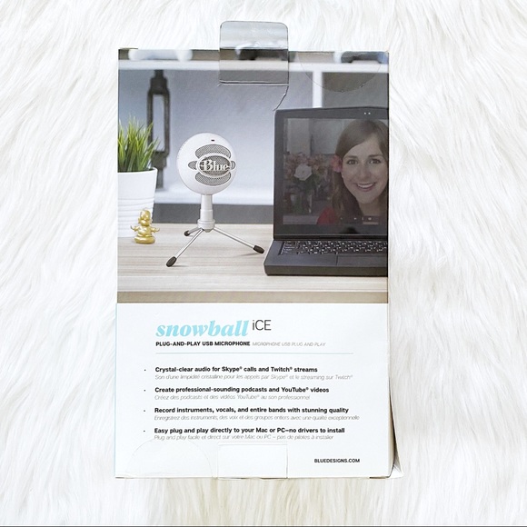 👑HP 11/20👑 blue snowball ice microphone, white - Picture 2 of 10